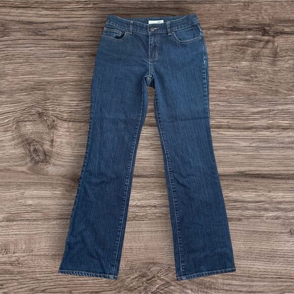 Chicos Ultimate Fit Boot Leg Jeans Classic Blue Women's Jeans 00 Regular - Picture 1 of 6